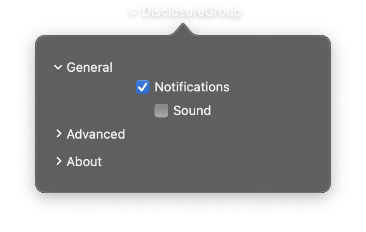 DisclosureGroup