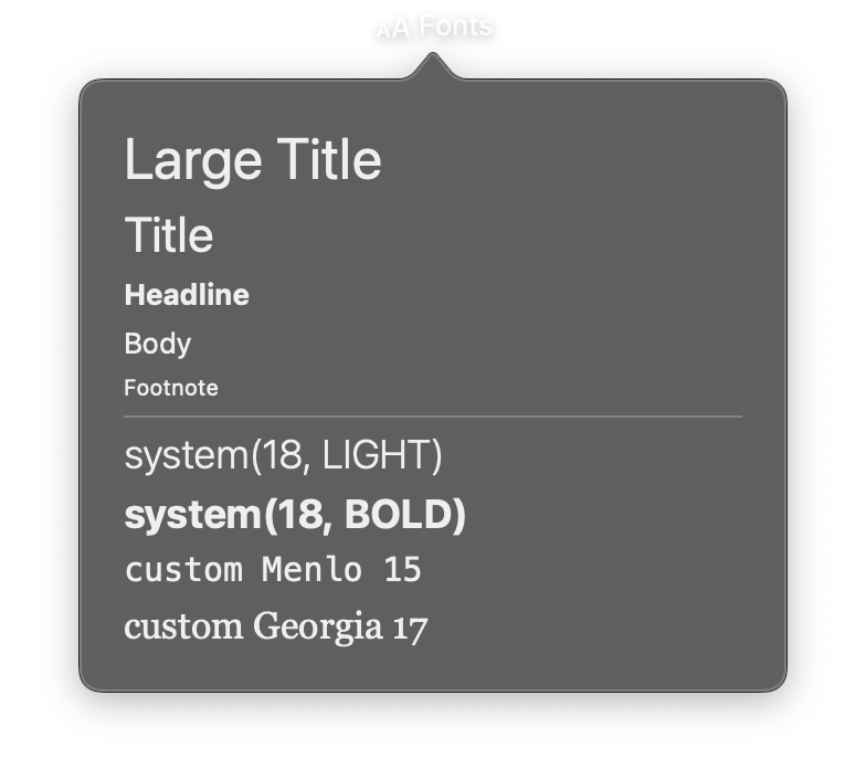 font