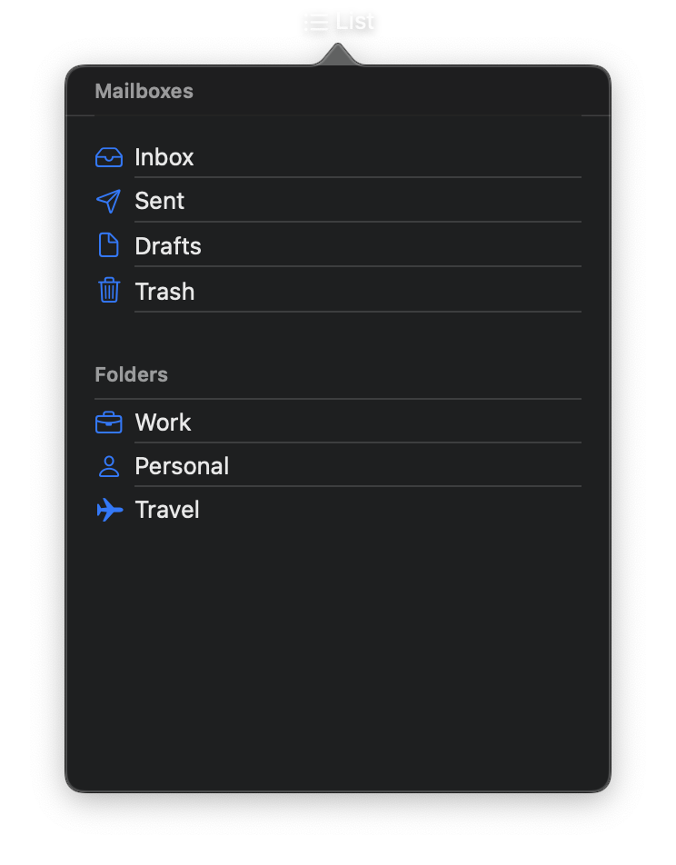 List