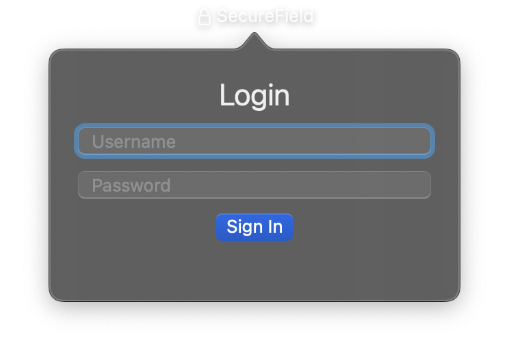 SecureField control