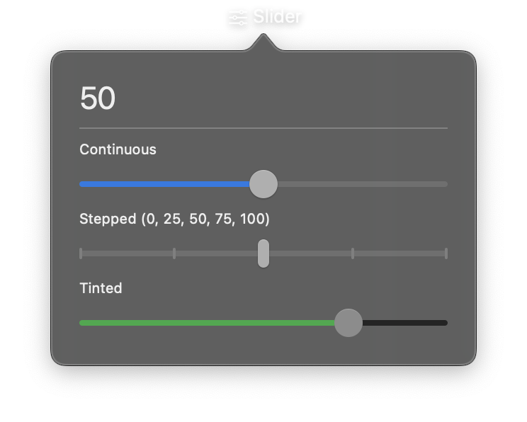 Slider control