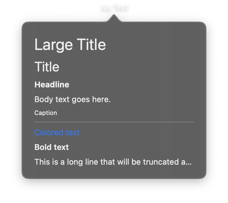 Text control