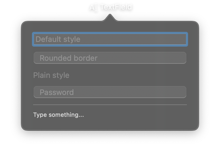 TextField control