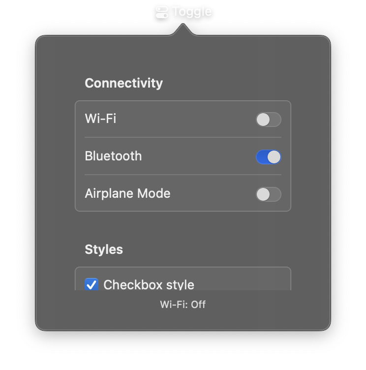 Toggle control
